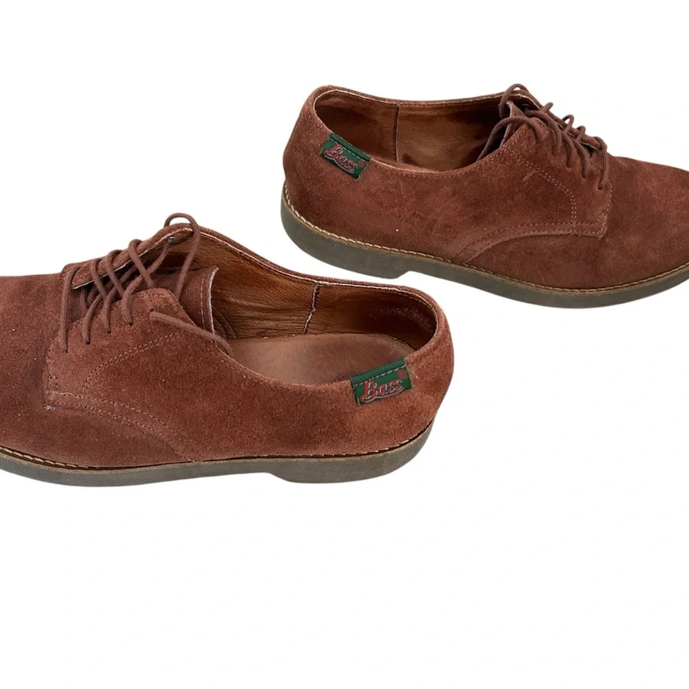 GH Bass Brown Suede Men's Oxfords
